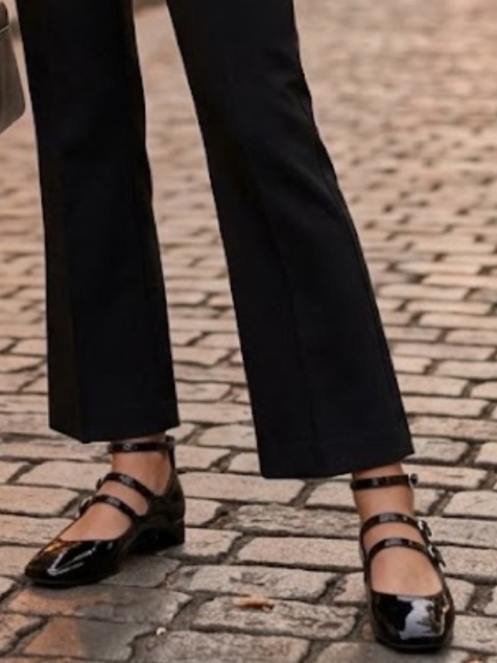 Old Navy Black Patent Mary Jane Ankle-Strap Flats